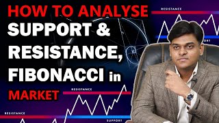 How to Analyse Support \u0026 Resistance, Fibonacci in Market using Technical Analysis