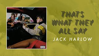 Jack Harlow "Thats What They All Say" Album Cover Review