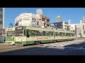 広島電鉄　千田車庫　朝の出庫風景