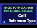 Excel - Cell Reference Type-  Excel Formula PDF Solution series - Part -2 | Excel Tutorial PDF