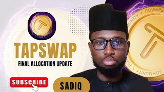 TAPSWAP FINAL ALLOCATION AND WITHDRAWAL UPDATE.