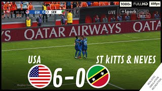 USA vs ST KITTS & NEVES [6-0] MATCH HIGHLIGHTS • Video Game Simulation & Recreation
