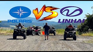 Linhai 500 vs Polaris 500//ATV Sprint Day na 100m