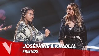 Anne-Marie - 'FRIENDS' ● Joséphine \u0026 Khadija | Duels | The Voice Belgique Saison 9