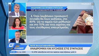 Αναδρομικά και αυξήσεις συντάξεων που θα καταβληθούν ως τον Νοέμβριο | Ώρα Ελλάδος | OPEN TV