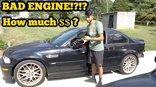 WRECKED BMW E46 M3 from COPART! NOT WHAT WE EXPECTED!