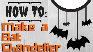 DIY Halloween Decor: How to Make a Bat Chandelier