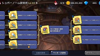 【クッキーランキングダム】シュガーノーム研究所　全研究完了【2024/4/27】