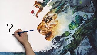 ERUDAart 21-Watercolor-Art of book illustration-Speedpainting