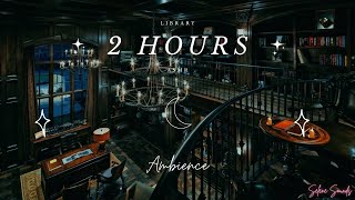 Library Ambience ASMR ☾ Library Sounds For Study, Work, Focus, Page Flipping + Writing Sounds