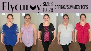 Flycurvy Spring/Summer Tops ~ Curvy \u0026 Plus Size Haul 2023