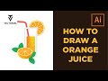 How to draw orange juice in Adobe Illustrator