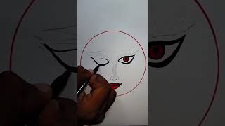 #Maa durga face'drawing sketch,,.#shorts