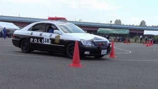 ゼッケン38番 交通パトカー走行競技 第36回白バイ大会