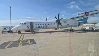 Luxembourg to Barcelona with Luxair - De Havilland Q400