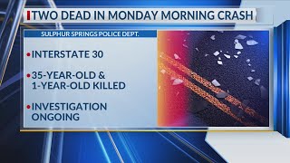 Two killed in early morning crash on Interstate 30 in Sulphur Springs