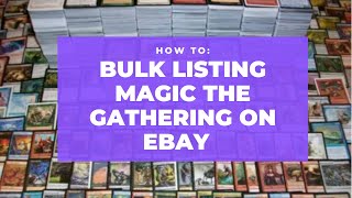 Bulk List Magic The Gathering & Pokemon Cards on eBay with Kronocard, How to List Non-Sports Cards