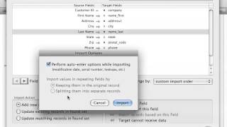 FileMaker Tutorial - 026 - Importing Data pt 3