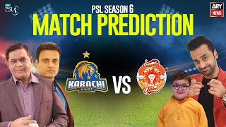 PSL 6: Match Prediction | LQ vs KK | 13th June 2021