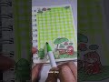 green mini journal journal sticker stickerjournaling aesthetic minijournal shorts fyp 🌟131