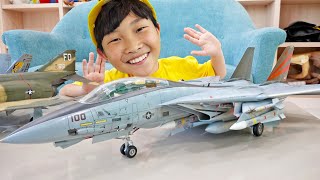 예준이의 비행기 장난감 조립놀이 전투기 만들기 게임 플레이 Aircraft Toy Assembly