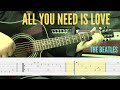 All You Need is Love  | Fingerstyle | The Beatles Guitar cover | Tutorial with TABS