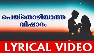 Peythozhiyatha Vishadham | Lyrical Video |  Aadyamai Malayalam album |  പെയ്തൊഴിയാത്ത വിഷാദം