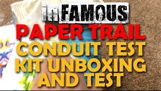 inFamous Paper Trail Conduit+ Testing Kit Unboxing and The Test!