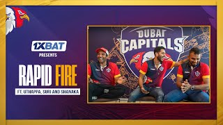 Rapid Fire Ft. Uthappa, Suri and Shanaka | Dubai Capitals