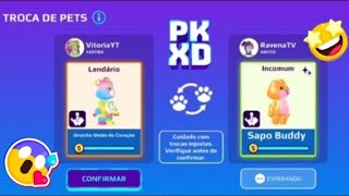 PK XD | TROCANDO PETS! 🐹🦝🐸 SERA QUE EU CONSEGUI UM PET SHINY? 👀