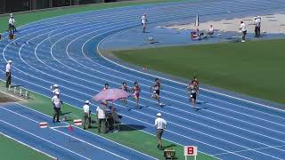 ㊺ジュニア3年男子100m予選3組JOC第55回U16陸上競技大会東京都代表選手選考会兼第36回東京ジュニア陸上競技大会20240825