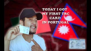 थोरै खुशी बाडदै छु आज । I am sharing little happiness. I got my First #trc card in #portugal