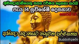 පැය.14 දේශනාව 24 ( නාම රූප පරිච්ඡේද ඥානය)| Buddothpado Aryanwahanse