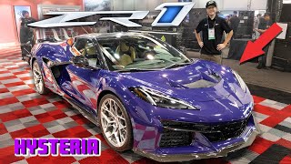 FIRST LOOK AT THE NEW PURPLE C8 CORVETTE ZR1! BEST COLOR YET?