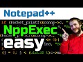 Notepad++ console GUIDE: NppExec
