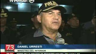 Daniel Urresti recorrió zonas de VMT y anunció aumento de efectivos policiales en el distrito