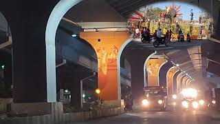 अहमदनगर उड्डाणपूल लोकार्पण सोहळा | शिवजींचे रेखाटन चित्र | ahmednagar flyover bridge 🌉 night view