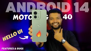 Android 14 Update in Moto Edge 40  - Hello UI Features and Bugs