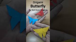How to make a paper Butterfly - #SHORTS