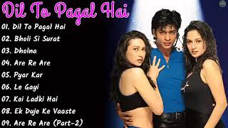 Dil To Pagal Hai Movie All Songs  Shahrukh Khan & Madhuri Dixit & Karisma Kapoor  MUSICAL WORLD