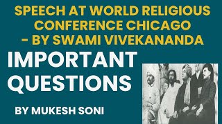 SPEECH AT WORLD RELIGIOUS CONFERENCE CHICAGO – Swami Vivekananda: Questions and Answers