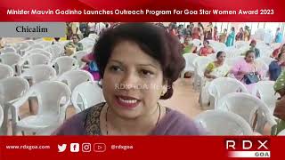 Minister Mauvin Godinho Launches Outreach Program For Goa Star Women Award 2023