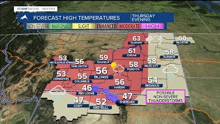 Forecast Wednesday evening May 20, 2026