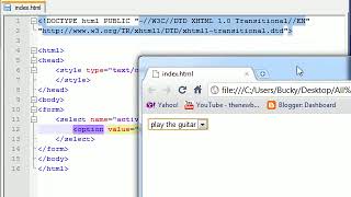 XHTML and CSS Tutorial 42 Drop Down Lists lkAJGhpnPLw