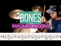 Bones|Imagine Dragons|Drum Cover with Drum Sheet Music Notation