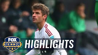 Muller puts Bayern Munich in front vs. Werder Bremen 2015–16 Bundesliga Highlights