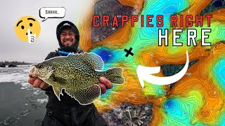 Identifying Winter STRUCTURE for SLAB Crappies [EXPOSE THE ICE]