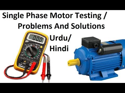How to Test Single Phase Motor Windings, Capacitor, Problems with Multimeter (Urdu/Hindi) How to Test Single Phase Motor Windings, Capacitor, Problems with Multimeter (Urdu/Hindi)