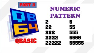 Numeric Pattern Printing in QBasic Part 2 || Make Easy
