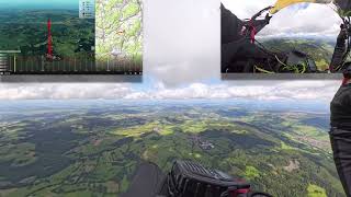 25.09.2024 Paragliding XC (mit Karte)  Wasserkuppe- Themar (D)